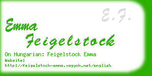 emma feigelstock business card